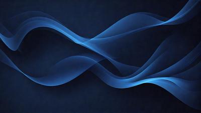The primary subject of the image is a blue wave pattern, which is the main object, scene, or focus of the image. The setting or background is a dark blue surface, which creates a contrasting and dramatic effect. The visual style of the image is digital art, as it is a digital representation of a wave pattern. The dominant colors in the image are blue and black, giving it a calm and serene atmosphere.