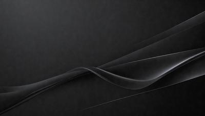 The primary subject of the image is a wave, which is the main object, scene, or focus of the image. The wave is depicted in a digital art style, with a black background and a silver or white color scheme. The wave appears to be a part of a larger design or pattern, giving the image a modern and sleek appearance.