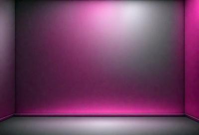 The primary subject of the image is a pink wall. The setting is a dark room with a purple background. The visual style is a photo, and the dominant colors are pink and purple, creating a warm and inviting atmosphere.
