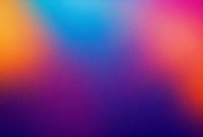 The primary subject of the image is a colorful, abstract background featuring a purple and blue gradient. The setting is a wall, and the visual style is a combination of digital art and illustration. The dominant colors in the image are purple and blue, creating a vibrant and lively atmosphere.