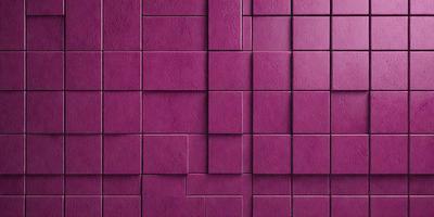 The primary subject of the image is a purple brick wall. The setting is a room with a purple brick wall as the main focus. The visual style is a close-up of the purple brick wall, showcasing its texture and color. The dominant colors are purple and pink, creating a warm and inviting atmosphere.