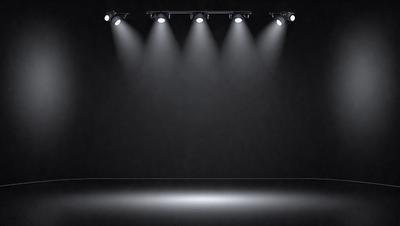 Primary subject: Stage lights

Setting/background: Black background

Visual style: Photo

Colors and mood: Black and white