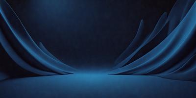 The primary subject of the image is a blue background with two blue wings or fins extending outwards. The setting appears to be a dark, possibly underwater, environment. The visual style of the image is a combination of digital art and illustration, creating a unique and artistic representation of the blue wings. The colors and mood of the image are predominantly blue, giving it a calm and serene atmosphere.