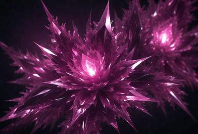 The primary subject of the image is a large, pink, purple, and white flower with a purple center. The flower is surrounded by a purple background, giving it a vibrant and eye-catching appearance. The visual style of the image is a combination of photo and digital art, creating a unique and artistic representation of the flower. The colors and mood of the image are predominantly purple and pink, evoking a sense of beauty and elegance.