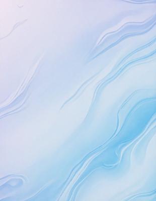 The primary subject of the image is a blue and white ocean wave. The setting is the ocean, with the wave being the main focus of the image. The visual style is a digital art or illustration, as the wave is depicted in a detailed and artistic manner. The dominant colors are blue and white, creating a serene and calming atmosphere.