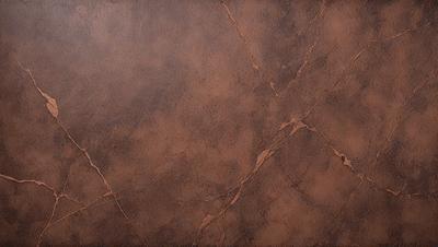 The primary subject of the image is a brown leather wallpaper with a textured surface. The setting is a room with a brown leather wallpapered wall. The visual style is a close-up of the wallpaper, showcasing its texture and design. The colors and mood of the image are warm and earthy, with the brown leather wallpaper being the dominant color.