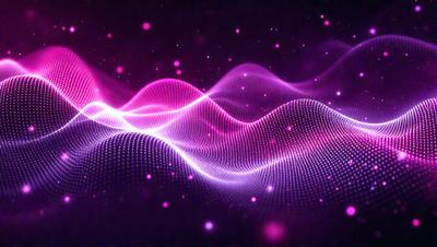 The primary subject of the image is a purple wave or ripple effect, which is the main object, scene, or focus of the image. The setting or background is a dark, purple space, which adds to the overall atmosphere. The visual style of the image is digital art, as it appears to be a digital representation of a purple wave. The colors and mood of the image are predominantly purple, creating a calming and serene atmosphere.