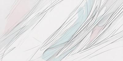 The primary subject of the image is a close-up of a person's hair, which appears to be a mix of blue and white colors. The setting is a white background, and the visual style is a combination of digital art and illustration. The colors and mood of the image are predominantly blue and white, creating a calm and serene atmosphere.
