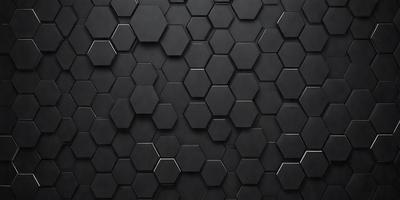 The primary subject of the image is a black and white patterned surface, which appears to be a wall or a piece of artwork. The setting is a dark room, and the visual style is a close-up of the patterned surface. The colors and mood of the image are predominantly dark and moody, with the black and white pattern creating a sense of depth and intrigue.