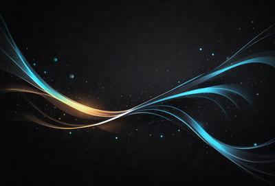 The primary subject of the image is a blue and yellow swirl, which is the main object, scene, or focus of the image. The setting or background is a dark blue sky, and the visual style is digital art. The dominant colors are blue and yellow, and the overall atmosphere is dynamic and vibrant.