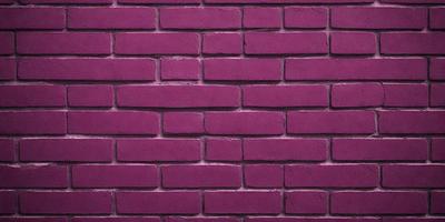 The primary subject of the image is a purple brick wall. The setting is a brick wall, and the visual style is a photo. The dominant colors are purple and pink, creating a warm and inviting atmosphere.