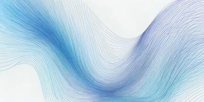 The primary subject of the image is a blue and white wave pattern. The setting is a white background, which provides a clean and minimalist appearance. The visual style is a combination of digital art and illustration, creating a unique and artistic representation of the wave pattern. The dominant colors are blue and white, which evoke a sense of calmness and tranquility.