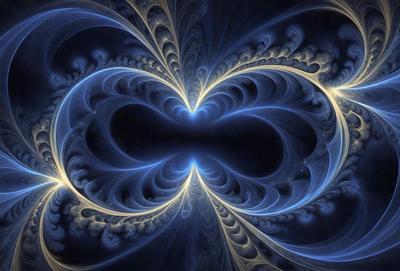 The primary subject of the image is a blue spiral pattern, which appears to be a digital art or illustration. The setting is a dark background, which contrasts with the blue spiral pattern. The visual style is a combination of digital art and illustration, creating a unique and intricate design. The colors and mood of the image are predominantly blue, giving it a calm and serene atmosphere.