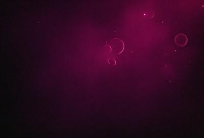 The primary subject of the image is a purple background with a few white circles floating in the air. The setting appears to be a dark, possibly nighttime, environment. The visual style of the image is a combination of a photo and digital art, creating a unique and intriguing atmosphere. The dominant colors in the image are purple and white, with the purple background providing a contrasting backdrop for the white circles. The overall mood of the image is mysterious and captivating.
