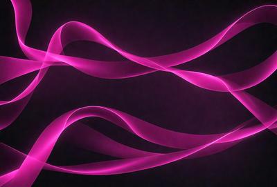 The primary subject of the image is a pink swirl pattern. The setting is a dark background, which contrasts with the pink swirls. The visual style is a digital art or illustration, as the swirls are created using a computer or digital tool. The colors and mood of the image are predominantly pink, giving it a warm and vibrant atmosphere.