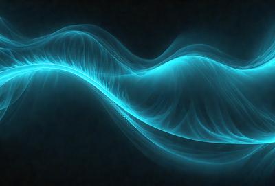 The primary subject of the image is a blue, swirling, and flowing pattern. The setting is a dark background, which contrasts with the vibrant blue color of the swirl. The visual style appears to be a digital art or illustration, as the swirl is depicted in a fluid and dynamic manner. The colors and mood of the image are predominantly blue, creating a sense of calmness and tranquility.