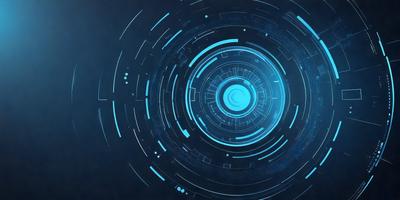 The primary subject of the image is a blue, circular, and intricate design. The setting is a blue background, which complements the design. The visual style is a combination of digital art and illustration, creating a unique and captivating image. The dominant colors are blue and white, giving the design a clean and modern appearance. The overall atmosphere is one of creativity and innovation.