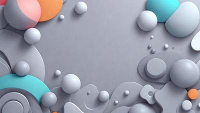 The primary subject of the image is a large, colorful, and abstract design featuring a mix of different shapes, colors, and patterns. The setting is a gray background, which contrasts with the vibrant colors and shapes of the design. The visual style is a combination of digital art and illustration, creating a unique and eye-catching piece. The dominant colors and overall atmosphere are energetic, lively, and creative, reflecting the artistic nature of the design.
