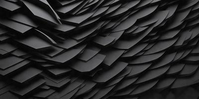 The primary subject of the image is a black and white pattern, which appears to be a close-up of a black and white photograph. The setting is a black background, which contrasts with the pattern. The visual style is a combination of a photo and a digital artwork, creating a unique and intriguing appearance. The colors and mood of the image are predominantly black and white, giving it a classic and timeless feel.