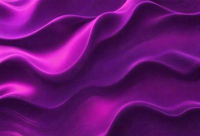 The primary subject of the image is a purple, wavy surface that resembles a wave or a ripple. The setting is a purple background, which adds to the overall visual style. The image is a digital art or illustration, showcasing the artist's creativity and skill in creating a unique and eye-catching design. The dominant colors in the image are purple, which gives the scene a calming and soothing atmosphere.