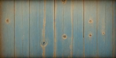 The primary subject of the image is a wooden wall with blue paint. The setting is a room with a blue wall, and the visual style is a photo. The dominant colors are blue and brown, creating a calm and relaxing atmosphere.