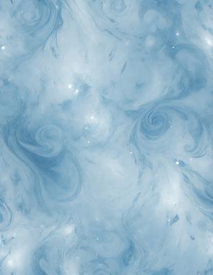 The primary subject of the image is a blue, swirling, and flowing pattern. The setting is a blue background, which creates a visually appealing contrast with the swirling pattern. The visual style is a combination of digital art and illustration, as the swirling pattern appears to be a digital art piece with a hand-drawn feel. The colors and mood of the image are predominantly blue, creating a sense of calmness and tranquility.