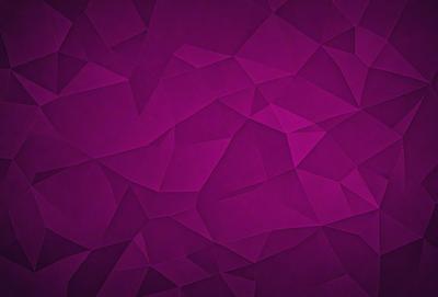 Purple, geometric patterned wallpaper.