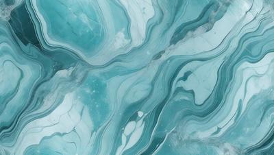 The primary subject of the image is a close-up of a blue and white marbled surface, which appears to be a piece of marble or a marbled wall. The setting is a room with a blue and white color scheme. The visual style is a close-up of the marbled surface, which gives a sense of depth and texture to the image. The colors and mood of the image are predominantly blue and white, creating a calm and serene atmosphere.
