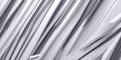 The primary subject of the image is a white wall with a pattern of white and gray stripes. The setting is a room with a white background, and the visual style appears to be a digital art or illustration. The dominant colors are white and gray, creating a clean and minimalist atmosphere.