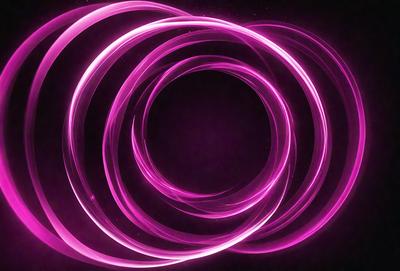 The primary subject of the image is a purple circle with a pink background. The circle is surrounded by a series of pink and purple swirls, creating a visually striking and artistic composition. The visual style of the image is a combination of digital art and illustration, with the use of vibrant colors and swirling patterns to create a dynamic and engaging scene. The overall atmosphere of the image is one of creativity and artistic expression.