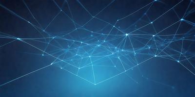 The primary subject of the image is a blue background with a pattern of interconnected lines. The setting appears to be a dark, starry night, with the lines creating a sense of depth and dimension. The visual style of the image is a combination of digital art and illustration, creating a unique and intricate pattern. The colors and mood of the image are predominantly blue, with a touch of white, giving it a calm and serene atmosphere.