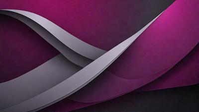 The primary subject of the image is a large, curved, and colorful structure, possibly a sculpture or an artistic piece. The setting is a dark background, which contrasts with the vibrant colors of the structure. The visual style appears to be a combination of digital art and illustration, creating a unique and eye-catching design. The colors and mood of the image are predominantly purple and pink, giving it a bold and artistic appearance.