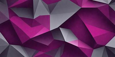 The primary subject of the image is a purple and gray geometric pattern. The setting is a wall, and the visual style appears to be a combination of digital art and illustration. The dominant colors are purple and gray, creating a visually striking and modern atmosphere.