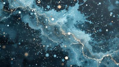 The primary subject of the image is a beautifully detailed space scene, featuring a starry night sky with a multitude of stars. The setting is a dark, star-filled sky, creating a sense of depth and mystery. The visual style of the image is a combination of photo and digital art, resulting in a stunning and realistic representation of the night sky. The colors and mood of the image are predominantly dark and moody, with the stars providing a sense of wonder and awe.