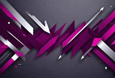 The primary subject of the image is a purple and white geometric pattern. The setting is a dark background, which contrasts with the bright colors of the pattern. The visual style appears to be a combination of digital art and illustration, creating a unique and eye-catching design. The dominant colors are purple and white, giving the pattern a bold and striking appearance.