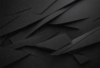 The primary subject of the image is a black and white pattern, which appears to be a digital art or illustration. The setting is a black background, and the visual style is a combination of a photo and a pattern. The dominant colors are black and white, creating a moody and dramatic atmosphere.