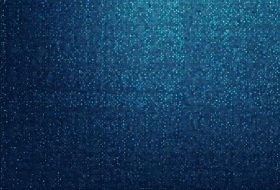 The primary subject of the image is a blue background with a pattern of blue dots. The setting is a dark blue background, which creates a contrast with the blue dots. The visual style is a digital art or illustration, as the dots are arranged in a visually appealing manner. The colors and mood of the image are predominantly blue, creating a calm and serene atmosphere.