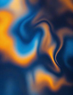 The primary subject of the image is a blue and orange swirl pattern. The setting is a blue and orange background, which creates a visually striking contrast with the swirl pattern. The visual style of the image is a digital art or illustration, as it features a complex and intricate design. The dominant colors in the image are blue and orange, creating a vibrant and lively atmosphere.
