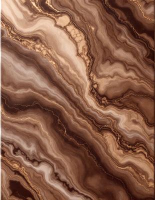 The primary subject of the image is a close-up of a marble surface with a unique and intricate pattern. The setting is a natural environment, possibly a rock formation or a stone wall. The visual style is a close-up of the marble, showcasing its texture and patterns. The colors and mood of the image are predominantly earthy tones, giving it a natural and organic feel.