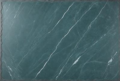 The primary subject of the image is a marble countertop with a blue tint. The setting is a kitchen or bathroom counter, and the visual style is a close-up of the countertop. The colors and mood of the image are predominantly blue, giving it a calm and serene atmosphere.