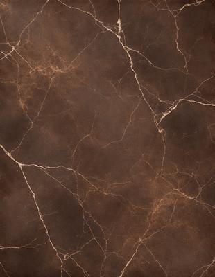 The image features a brown marble-like surface with a patterned texture. The primary subject is the surface itself, which appears to be a marble-like material. The setting is a room with a brown color scheme, and the visual style is a close-up of the marble-like surface. The colors and mood of the image are warm and earthy, with a sense of sophistication and elegance.