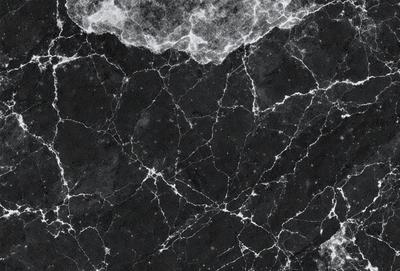 The primary subject of the image is a close-up of a marble surface, showcasing its intricate and textured design. The setting is a black background, which highlights the marble's natural beauty. The visual style is a high-quality photo, capturing the details and patterns of the marble. The colors and mood of the image are predominantly black and white, giving it a classic and elegant appearance.