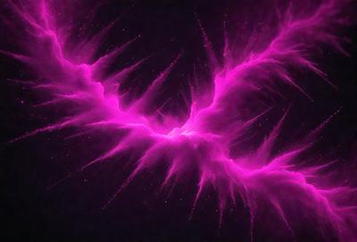 The primary subject of the image is a purple, pink, and white swirl pattern. The setting is a dark background, which contrasts with the vibrant colors of the swirl pattern. The visual style appears to be a digital art or illustration, as the swirl pattern is intricately detailed and the colors are rich and saturated. The overall atmosphere of the image is dynamic and visually striking, with the swirl pattern capturing the viewer's attention.
