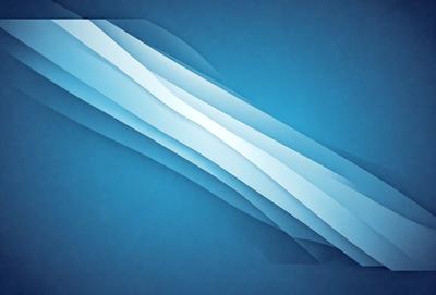 The primary subject of the image is a blue background with a white, shiny, and reflective surface. The visual style appears to be a digital art or illustration, as the surface appears to be a reflection of a light source. The colors and mood of the image are predominantly blue and white, creating a calm and serene atmosphere.