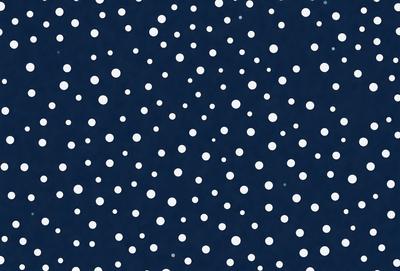 The primary subject of the image is a pattern of white dots on a blue background. The setting is a dark blue sky, and the visual style appears to be a digital art or illustration. The dominant colors are white and blue, creating a calm and serene atmosphere.