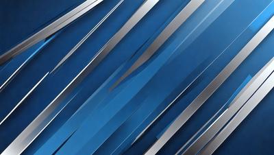 The primary subject of the image is a blue and silver patterned background. The setting is a blue sky, and the visual style appears to be a digital art or illustration. The dominant colors are blue and silver, creating a calm and serene atmosphere.