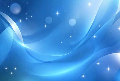 The primary subject of the image is a blue background with a pattern of stars. The setting is a night sky, and the visual style is a digital art or illustration. The dominant colors are blue and white, creating a calm and serene atmosphere.