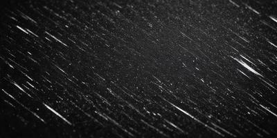 The primary subject of the image is a black background with a pattern of white streaks or lines. The setting appears to be a night sky, as the background is dark and the streaks or lines create a sense of depth and movement. The visual style of the image is a combination of photo and digital art, as it captures the night sky with a unique pattern of white streaks or lines. The colors and mood of the image are predominantly dark and moody, with the white streaks or lines adding a touch of contrast