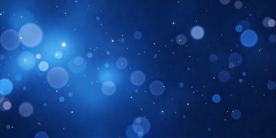 The primary subject of the image is a blue sky filled with bright, white stars. The setting is a night sky, and the visual style is a photo. The colors and mood of the image are predominantly blue and serene, creating a peaceful and tranquil atmosphere.