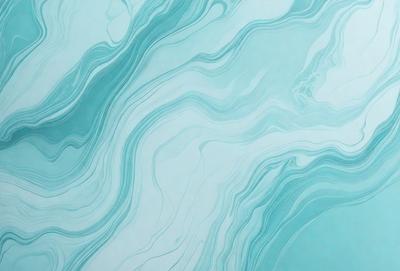 The primary subject of the image is a blue and white marbled wall. The setting is a bathroom, as indicated by the presence of a sink. The visual style is a photo, capturing the intricate patterns and textures of the marbled wall. The dominant colors are blue and white, creating a calming and serene atmosphere.